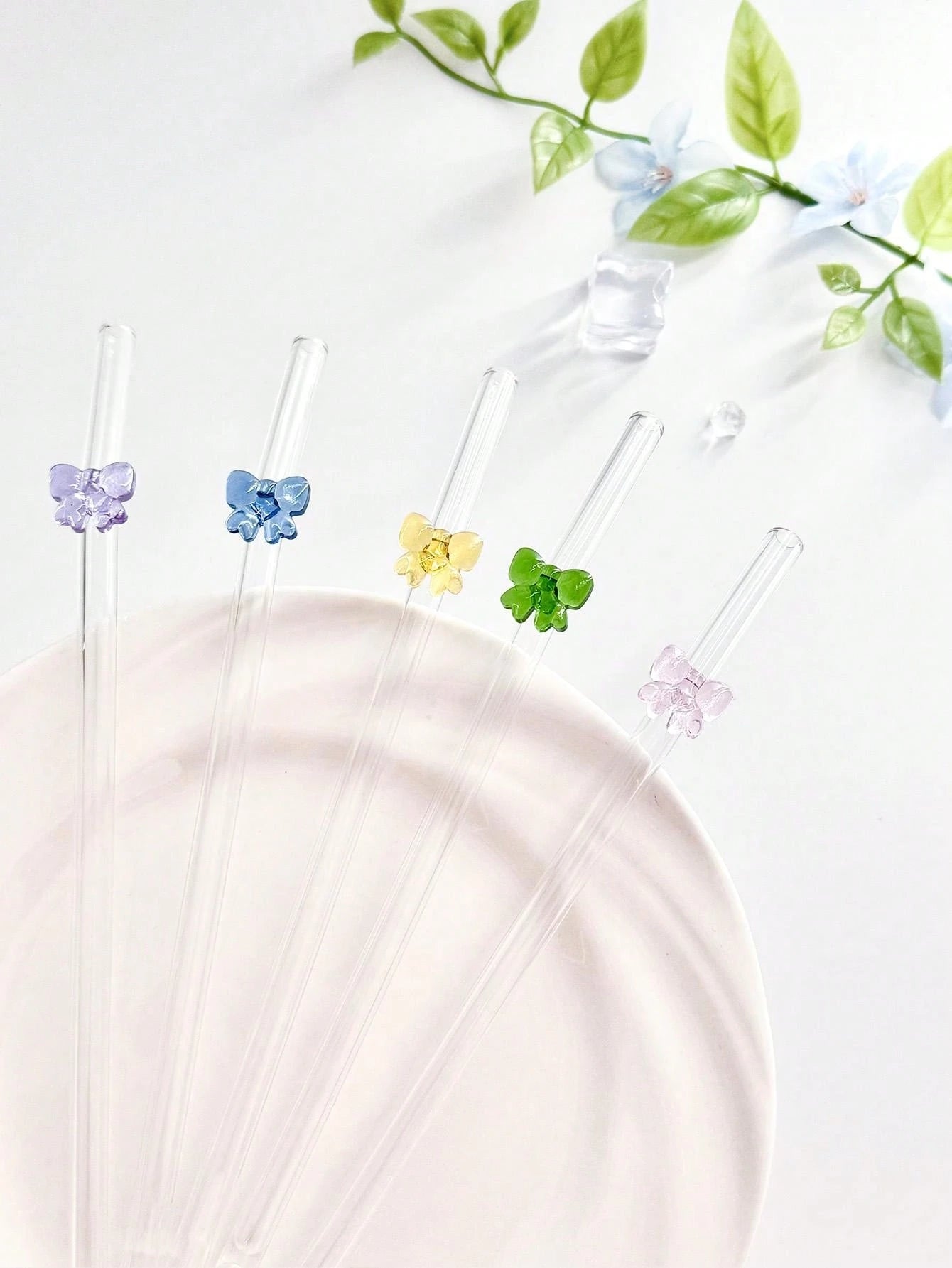 Bow Straws Set of Five
