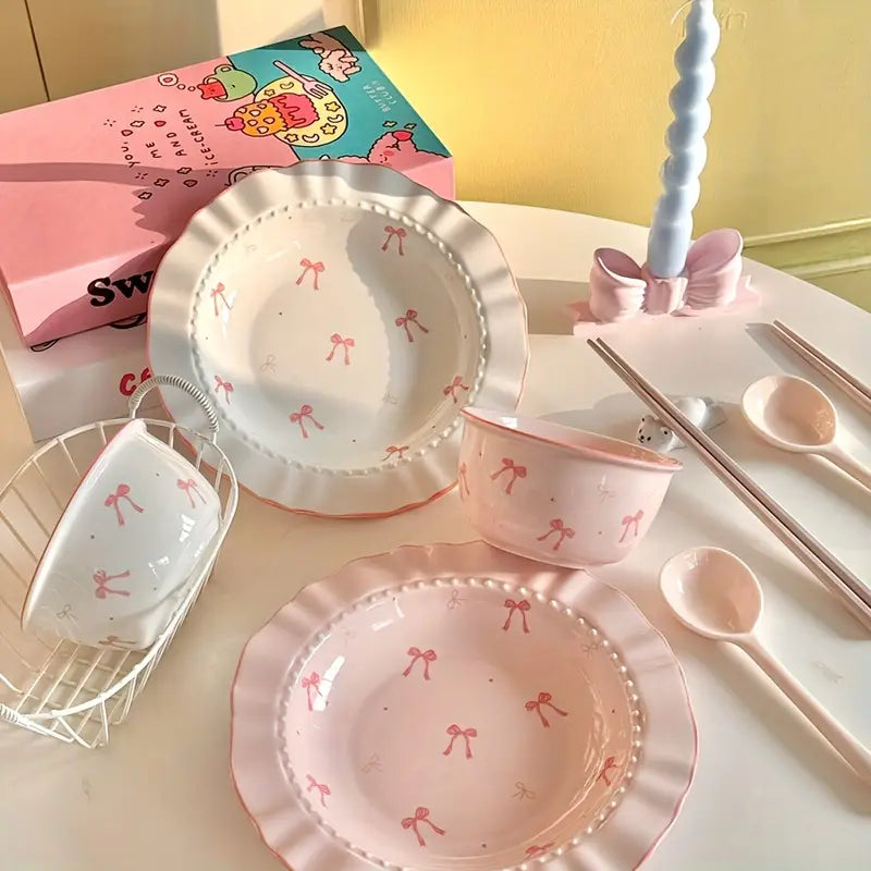 Ceramic Round Bow Plate