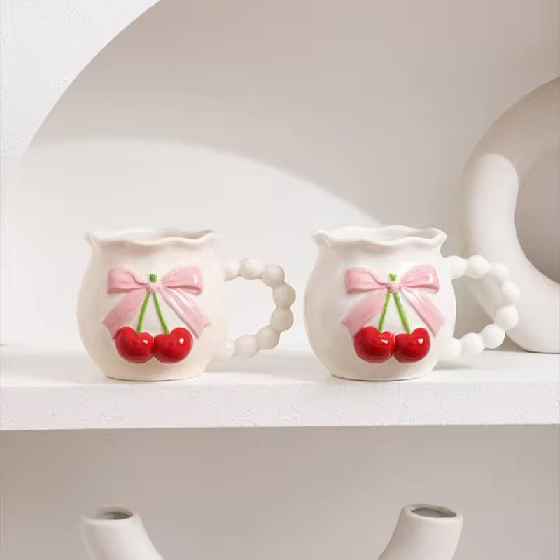 Cherry Ceramic Coffee Mug