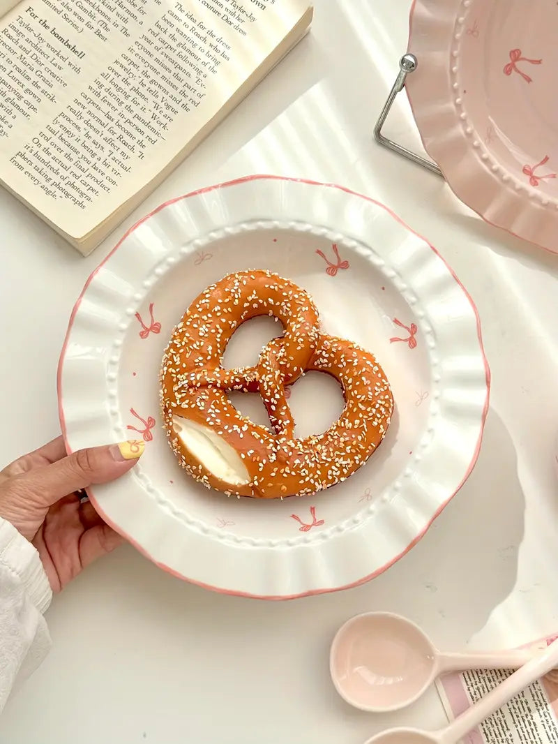 Ceramic Round Bow Plate