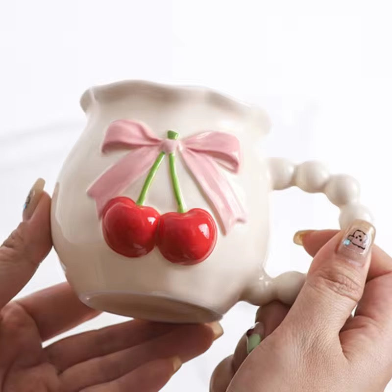 Cherry Ceramic Coffee Mug