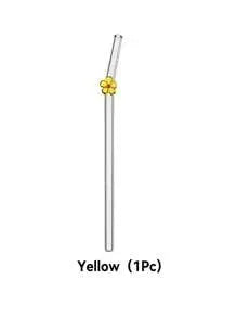 Set Of Four Flower Straws with Brush