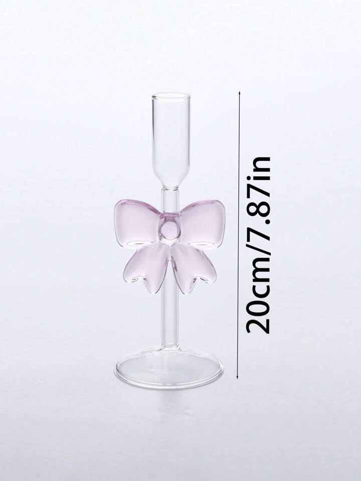 Bow Glass Candle Holder