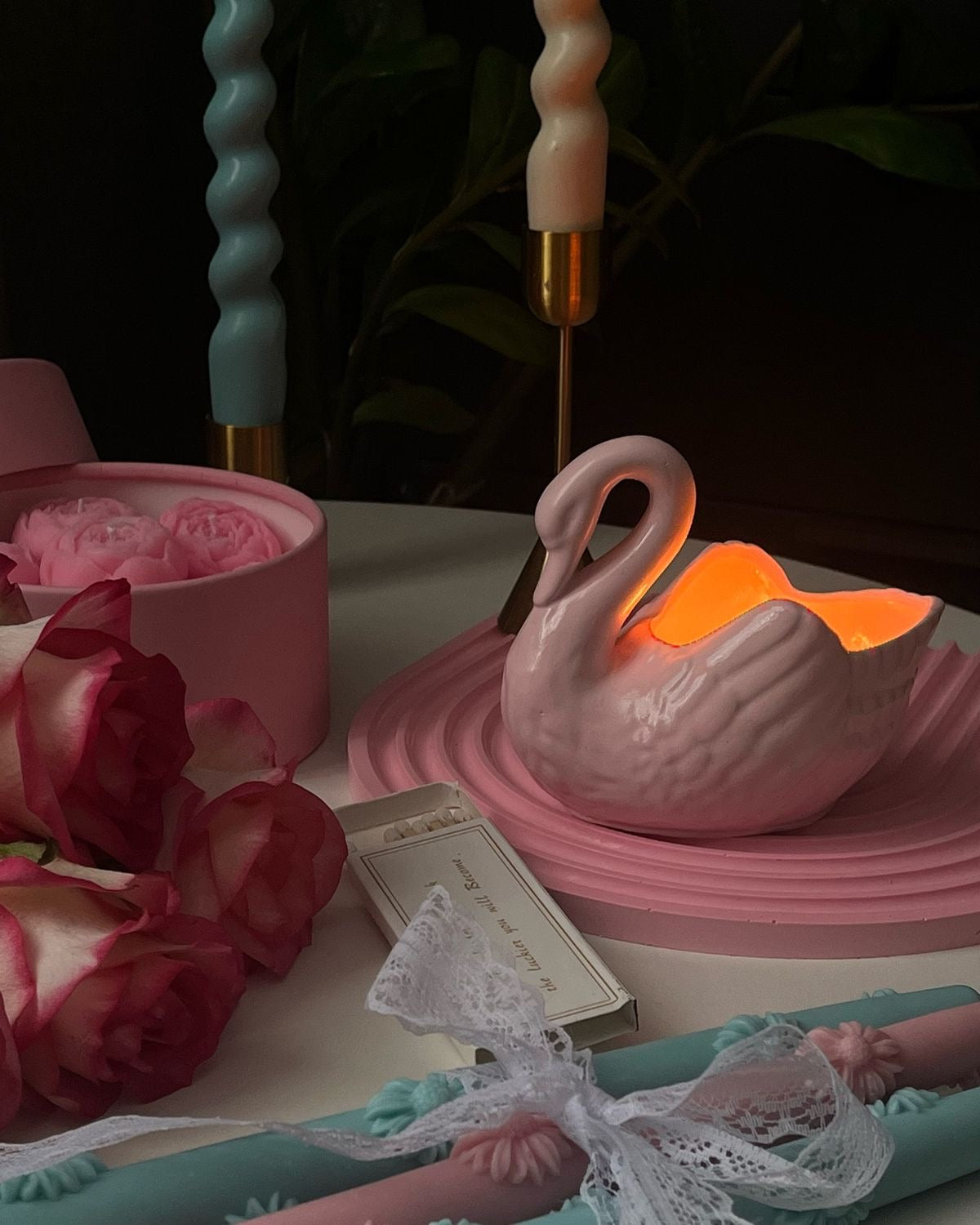 Swan Candle Holder