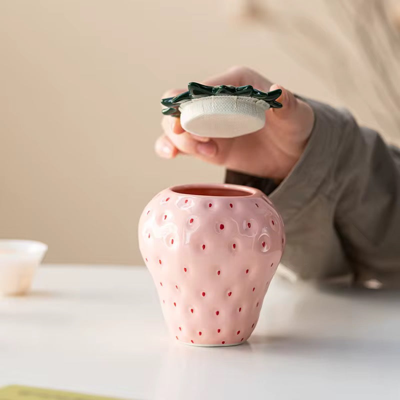 Strawberry Ceramic Jars