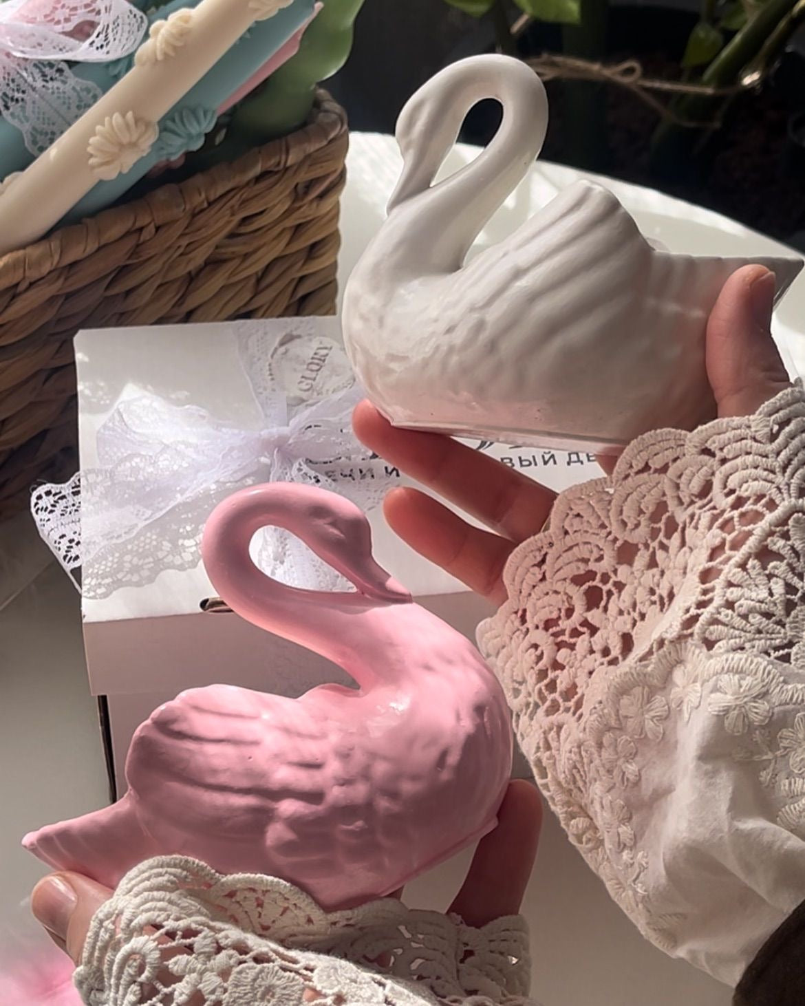 Swan Candle Holder