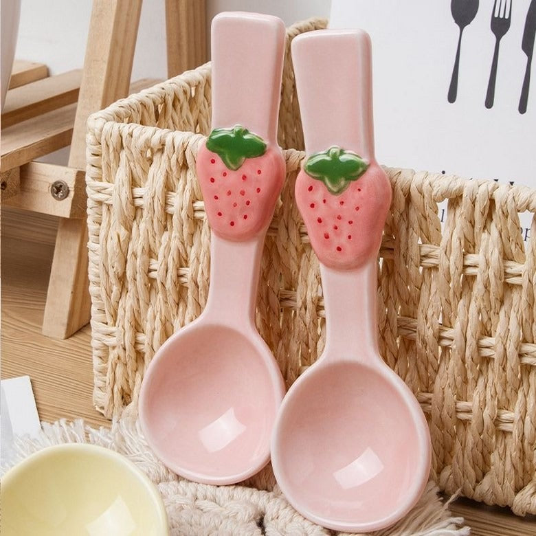Set of Two Strawberry Spoons