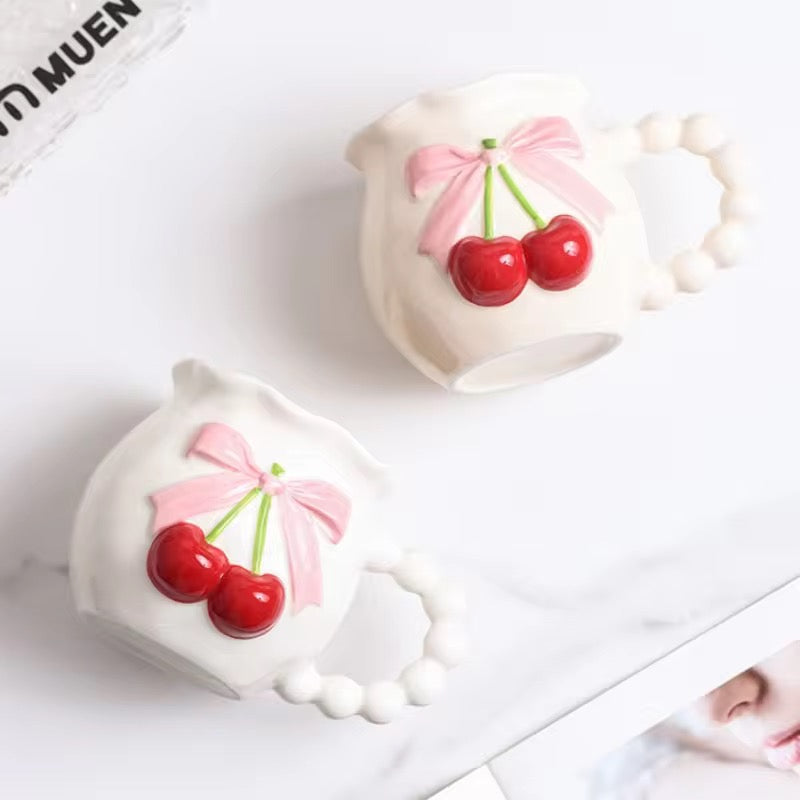 Cherry Ceramic Coffee Mug