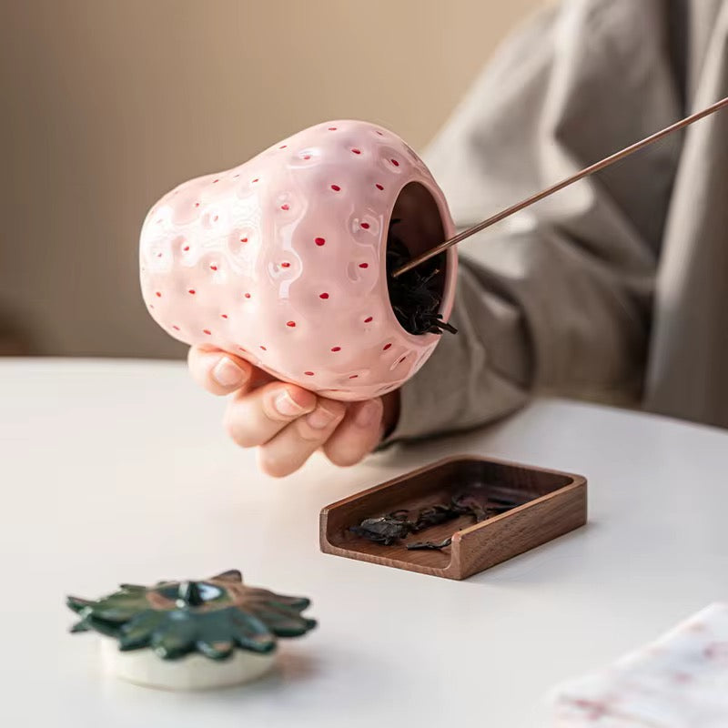 Strawberry Ceramic Jars