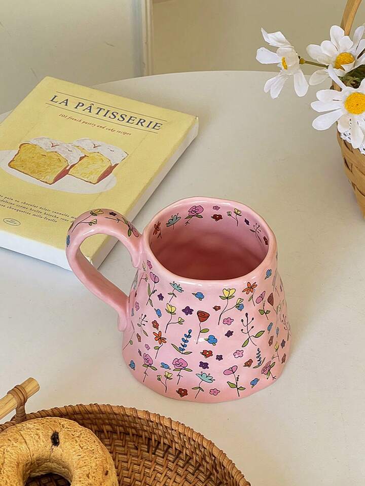 Dreamy Pink Floral Mug