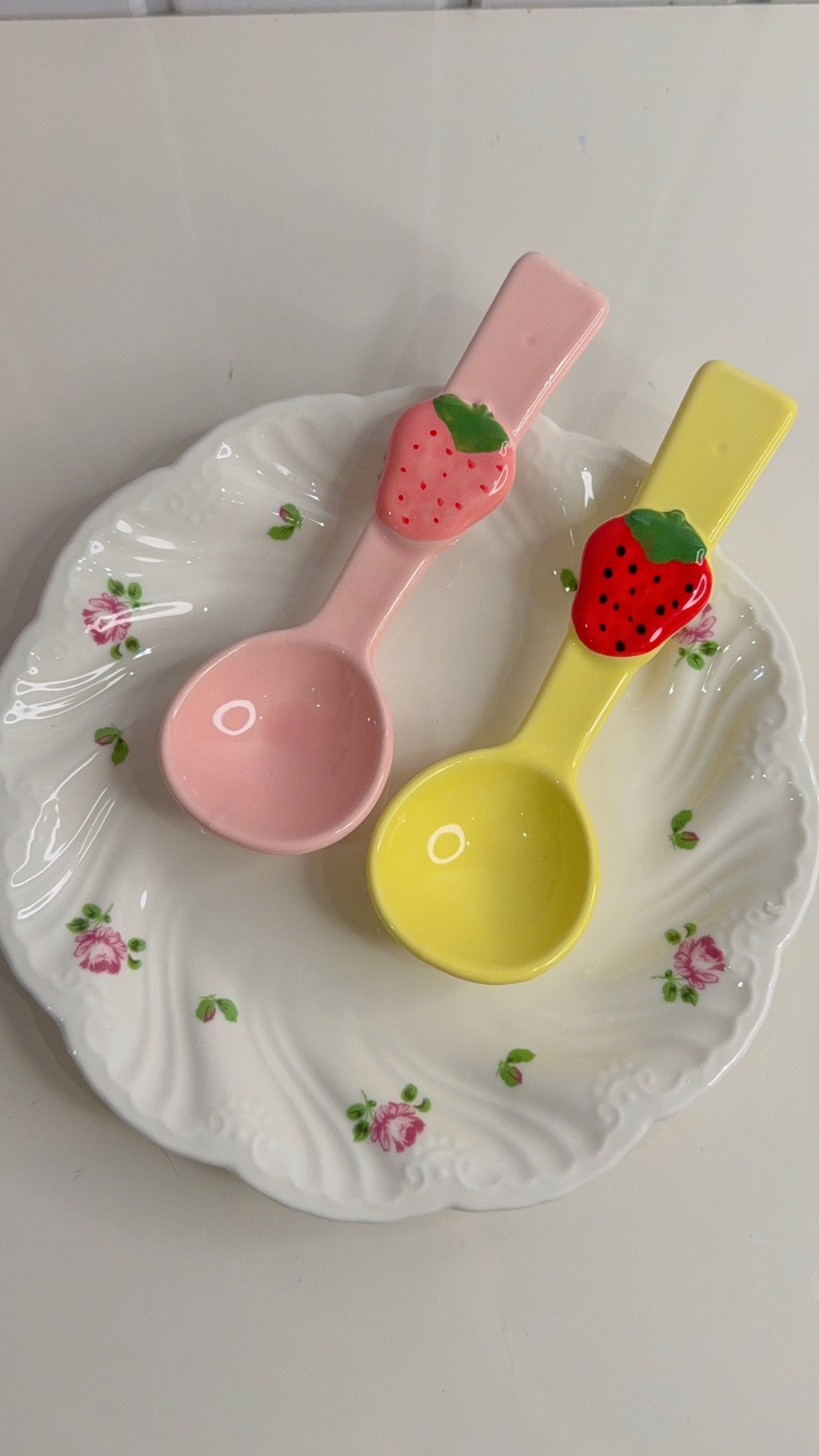 Set of Two Strawberry Spoons