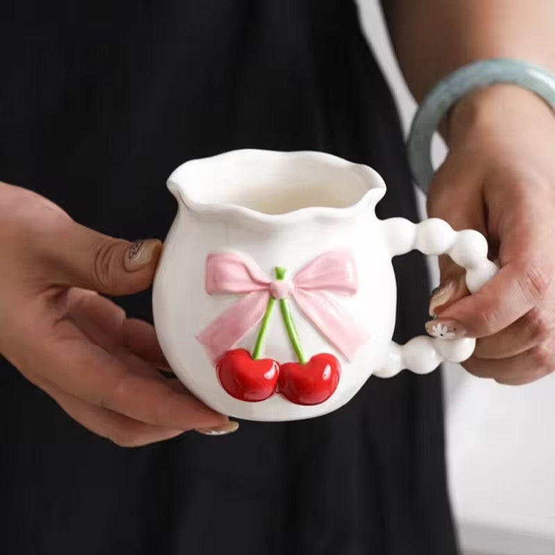 Cherry Ceramic Coffee Mug