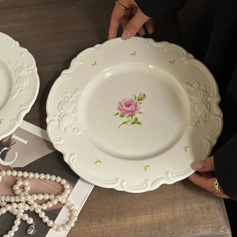 French Rose Dinner Plate