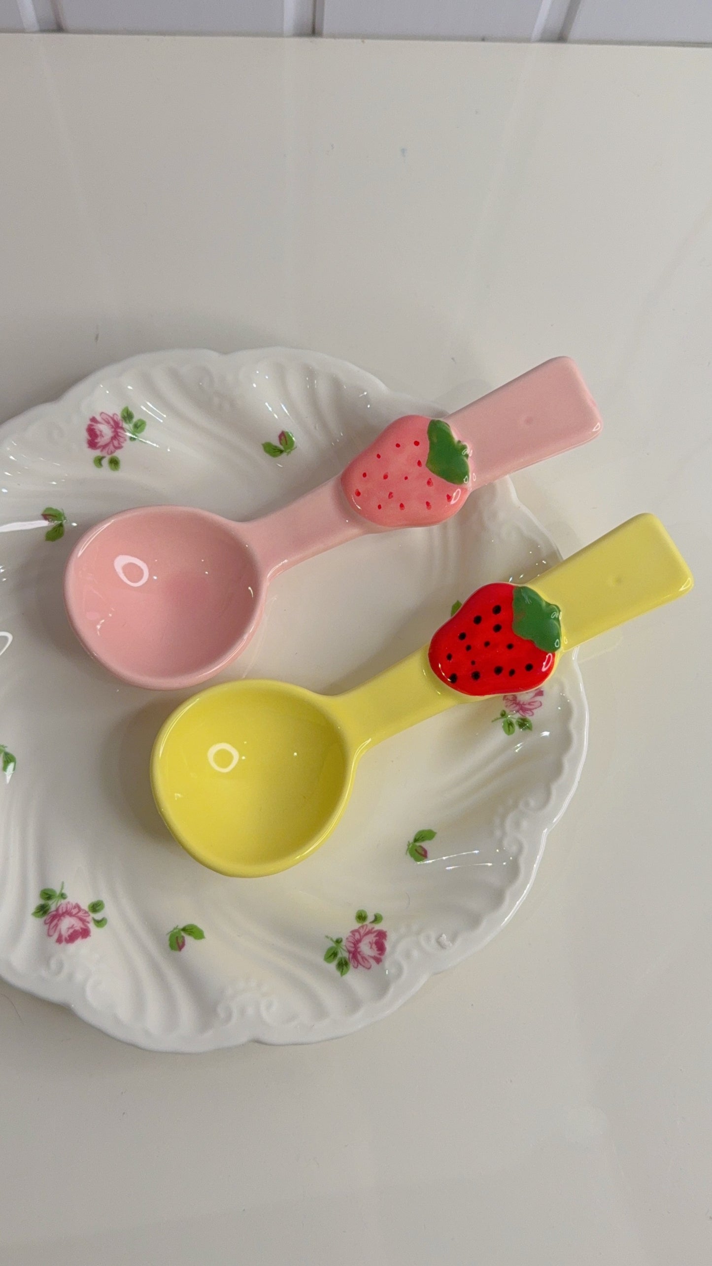 Set of Two Strawberry Spoons