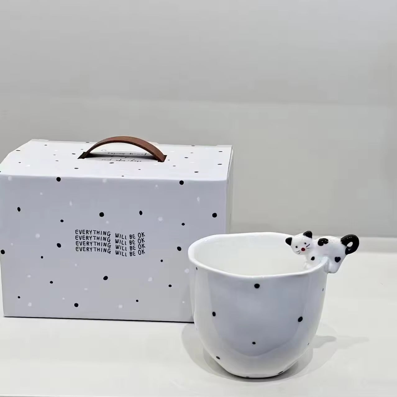 Cute Cat Ceramic Coffee Matcha Cup