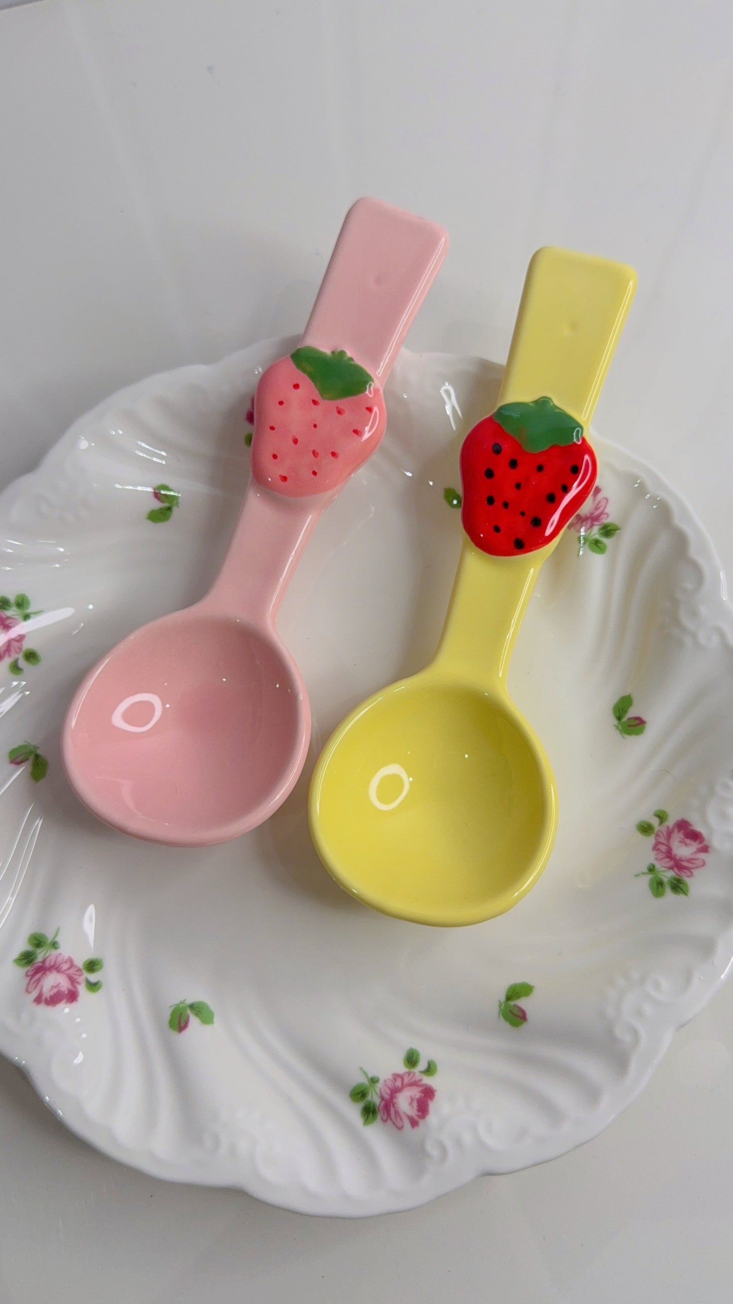 Set of Two Strawberry Spoons