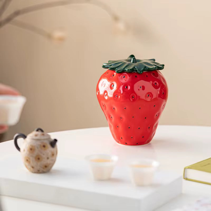 Strawberry Ceramic Jars