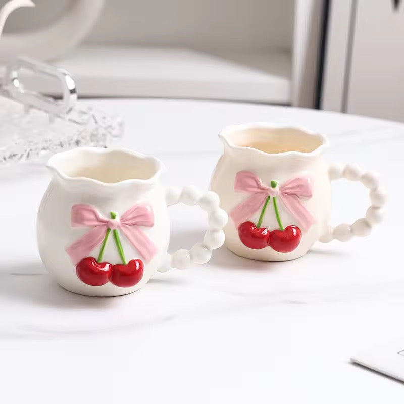 Cherry Ceramic Coffee Mug