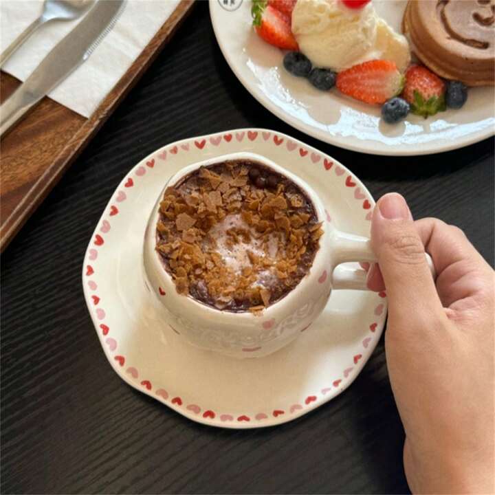Little Hearts Cup and Plate set