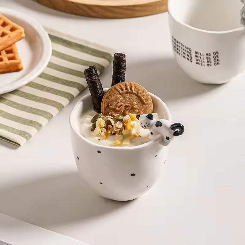 Cute Cat Ceramic Coffee Matcha Cup