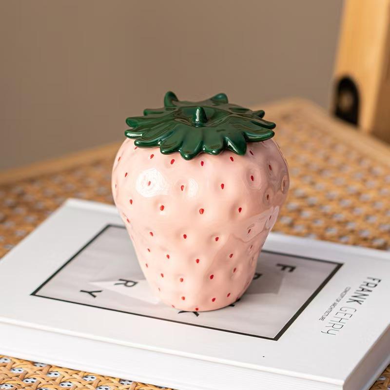 Strawberry Ceramic Jars