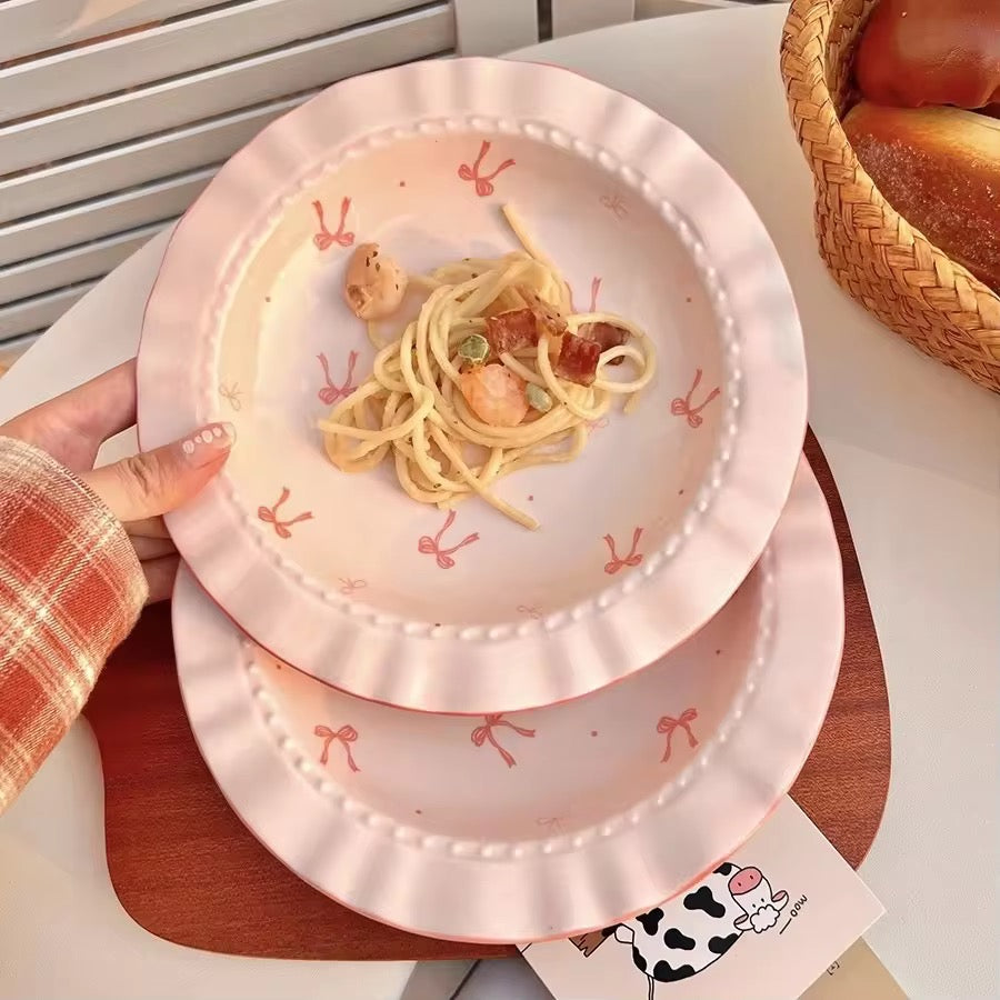 Ceramic Round Bow Plate