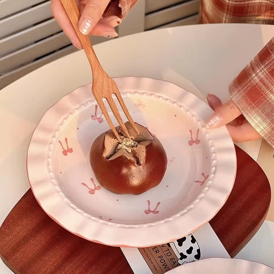 Ceramic Round Bow Plate