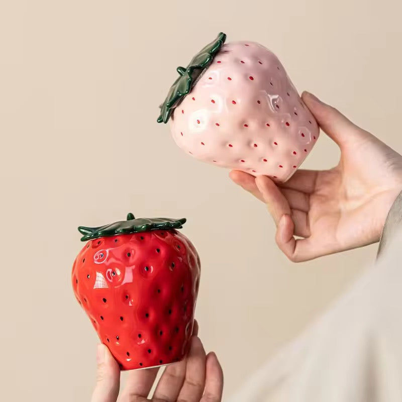 Strawberry Ceramic Jars