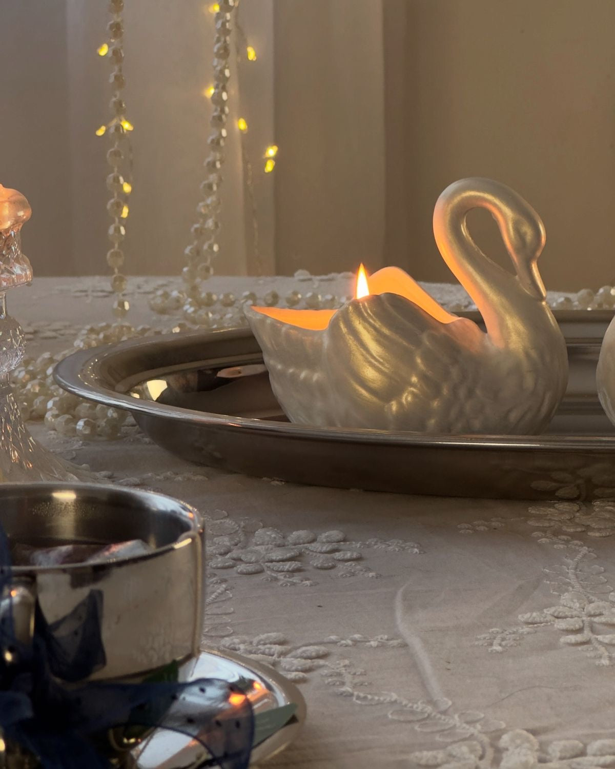 Swan Candle Holder