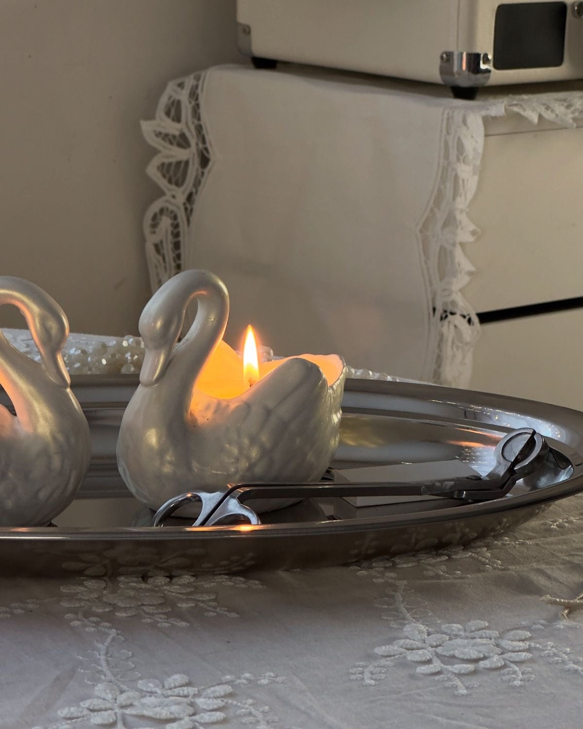 Swan Candle Holder