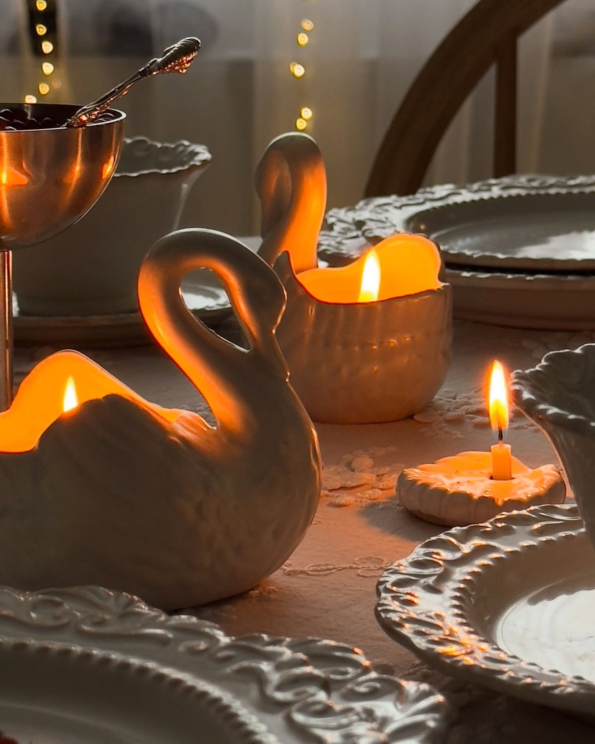 Swan Candle Holder