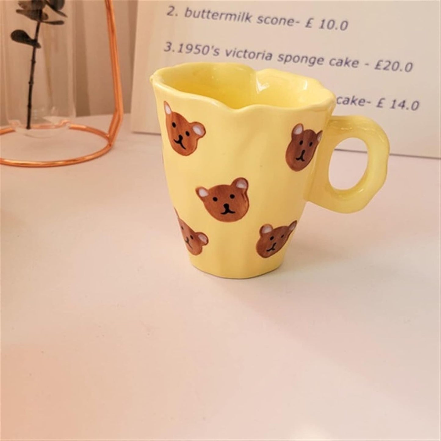 Shop Cute Bear Aesthetic Coffee Mug Shop Online in India