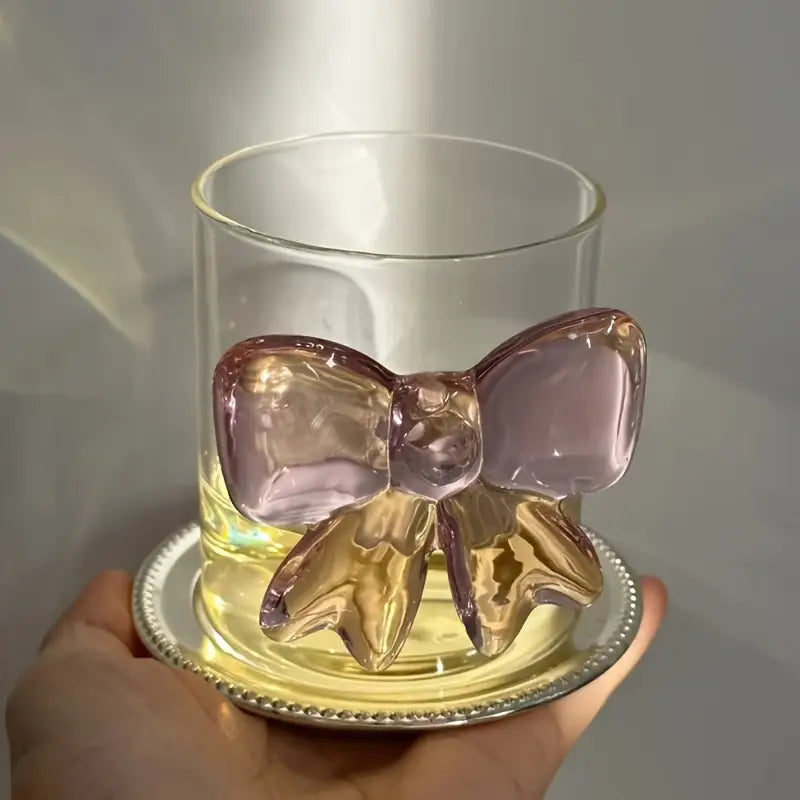 Pink Bow Glass