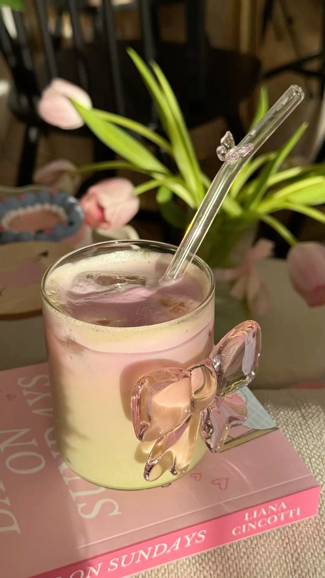 Pink Bow Glasses