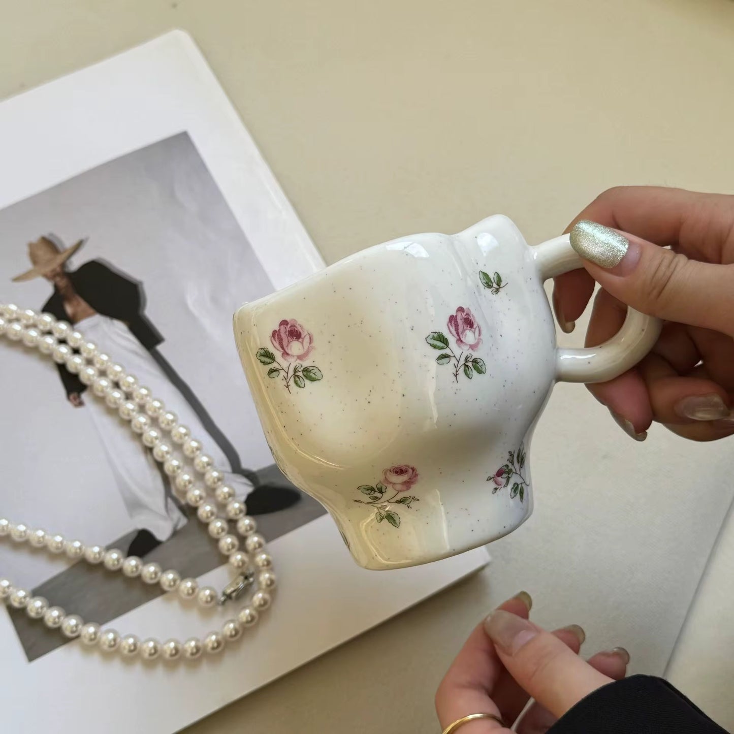 French Rose Coffee Mug