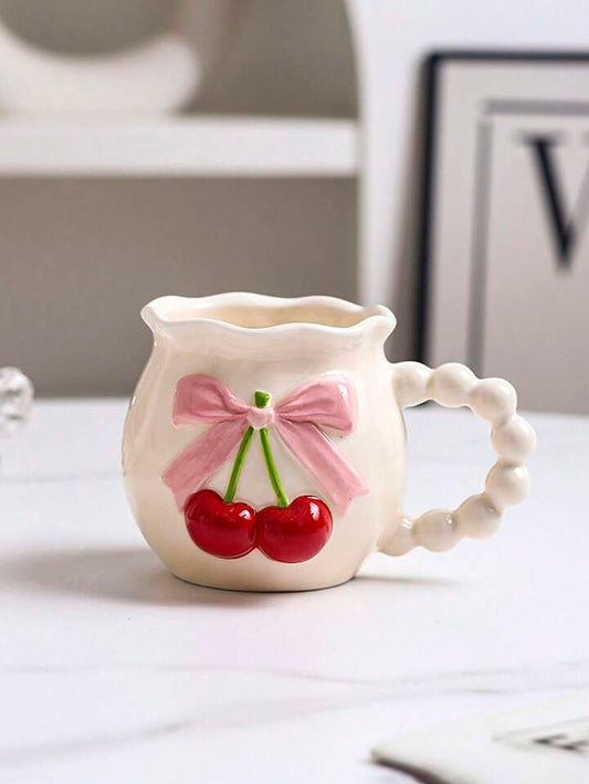 Cherry Ceramic Coffee Mug
