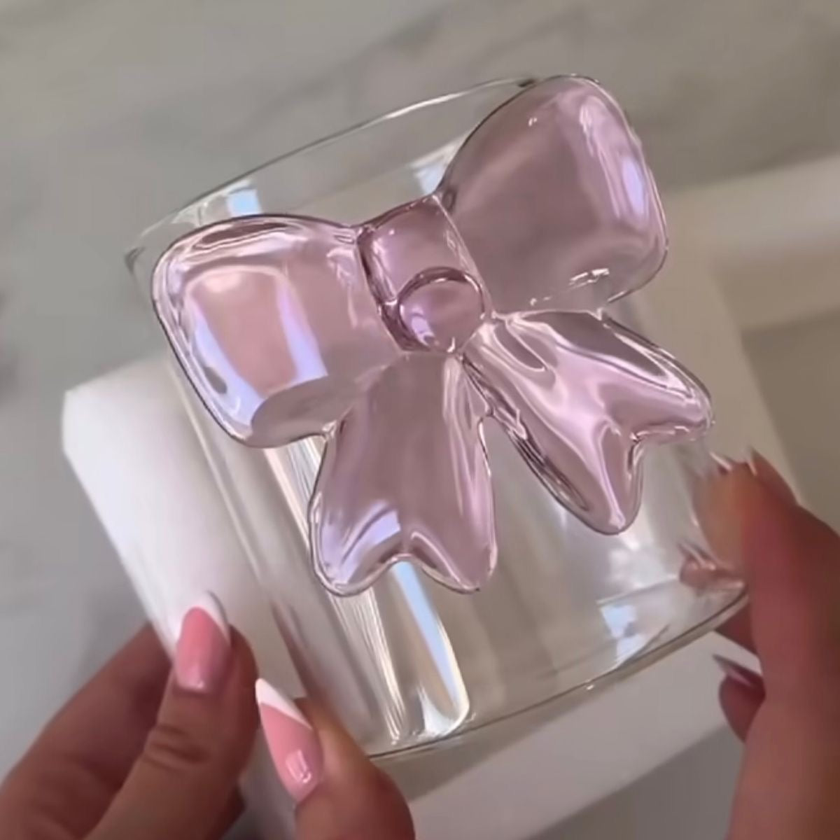 Pink Bow Glasses