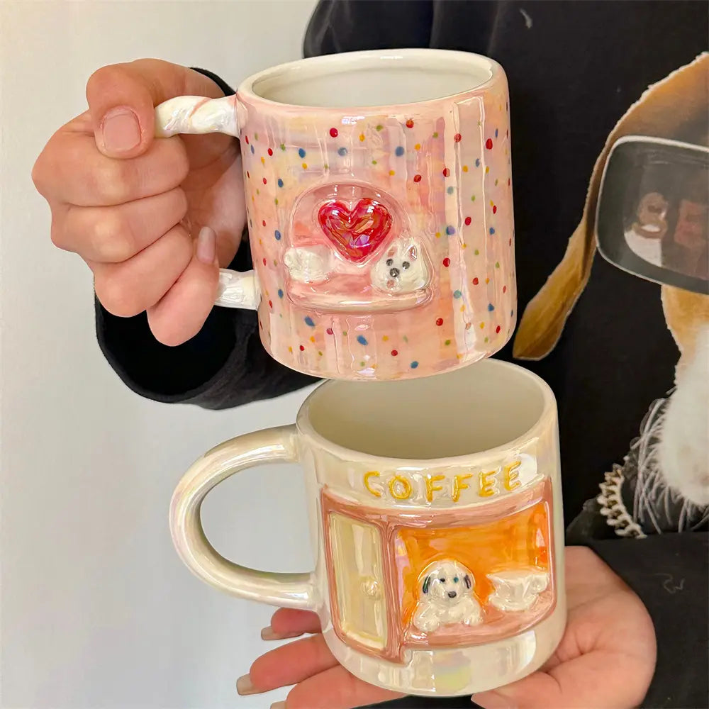 Shop 3D Dog Puppy Aesthetic Coffee Mug Online