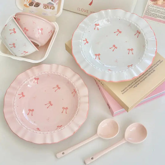 Ceramic Round Bow Plate