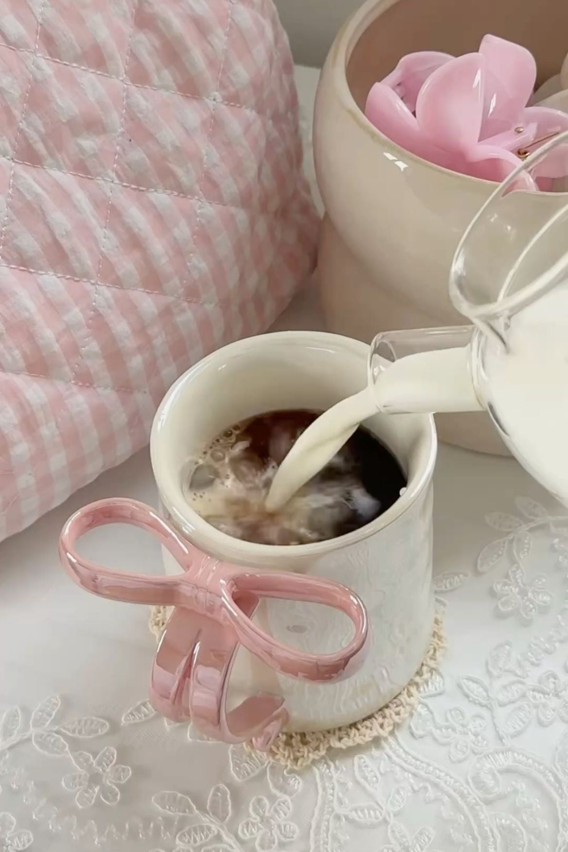 Pink Bow Mug