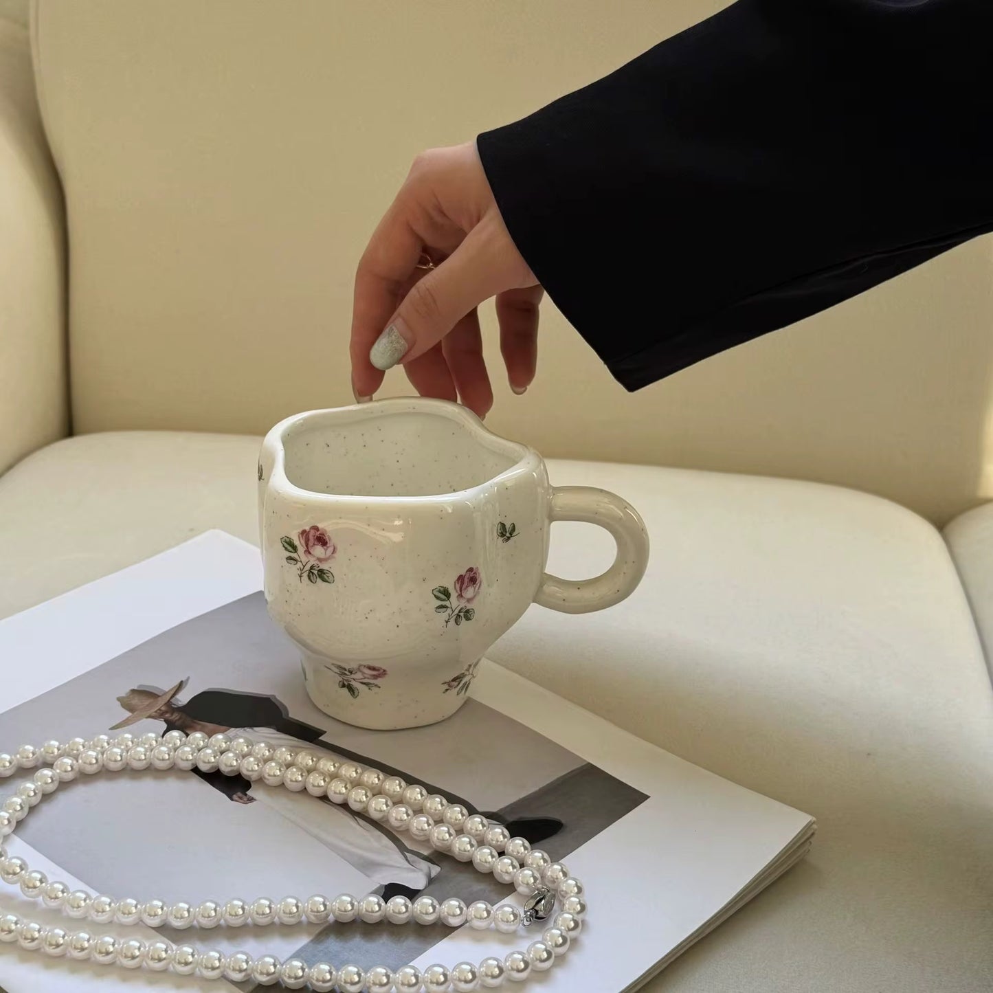 French Rose Coffee Mug