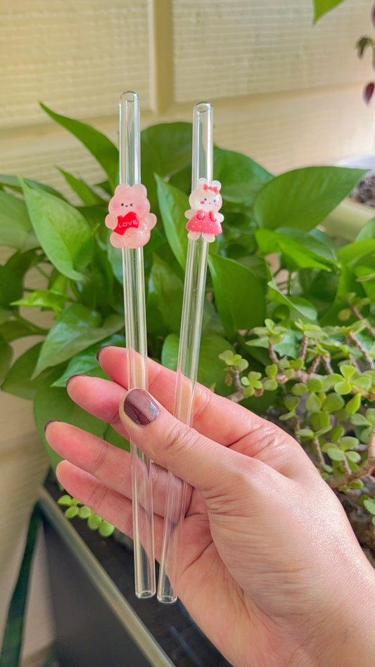 Set of Two Cute Straws