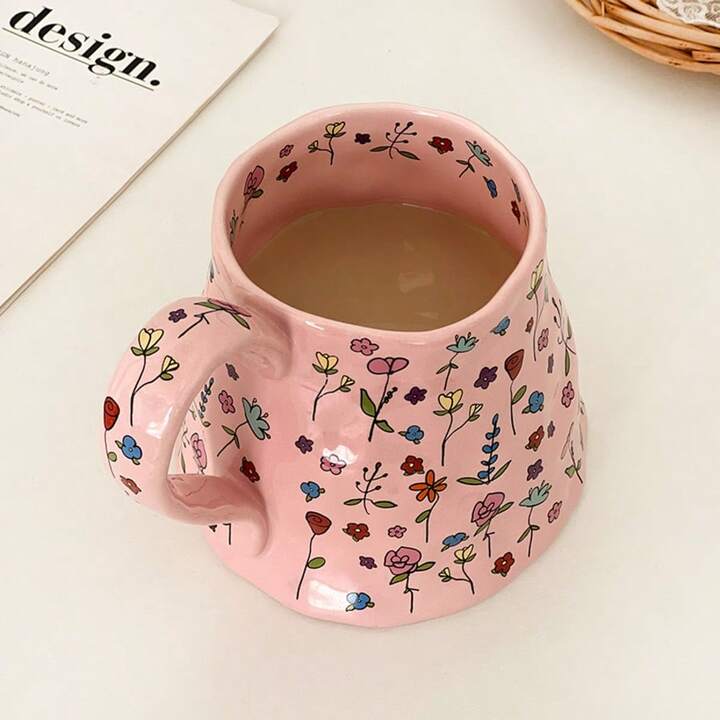 Dreamy Pink Floral Mug