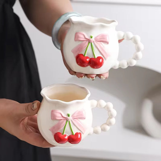 Cherry Ceramic Coffee Mug