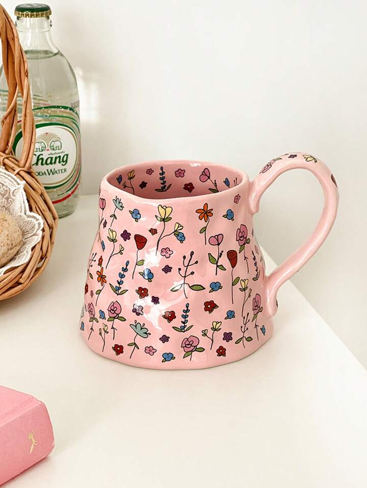 Dreamy Pink Floral Mug