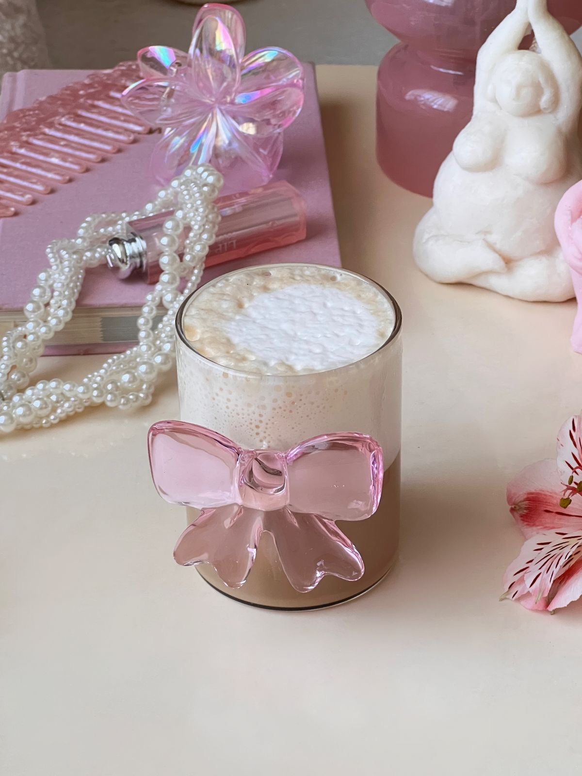 Pink Bow Glasses
