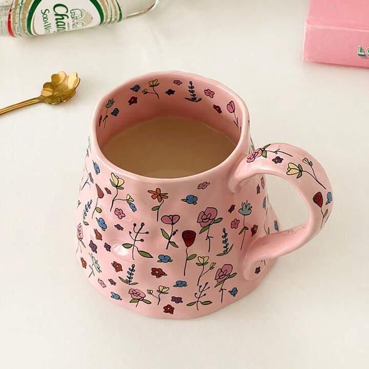 Dreamy Pink Floral Mug