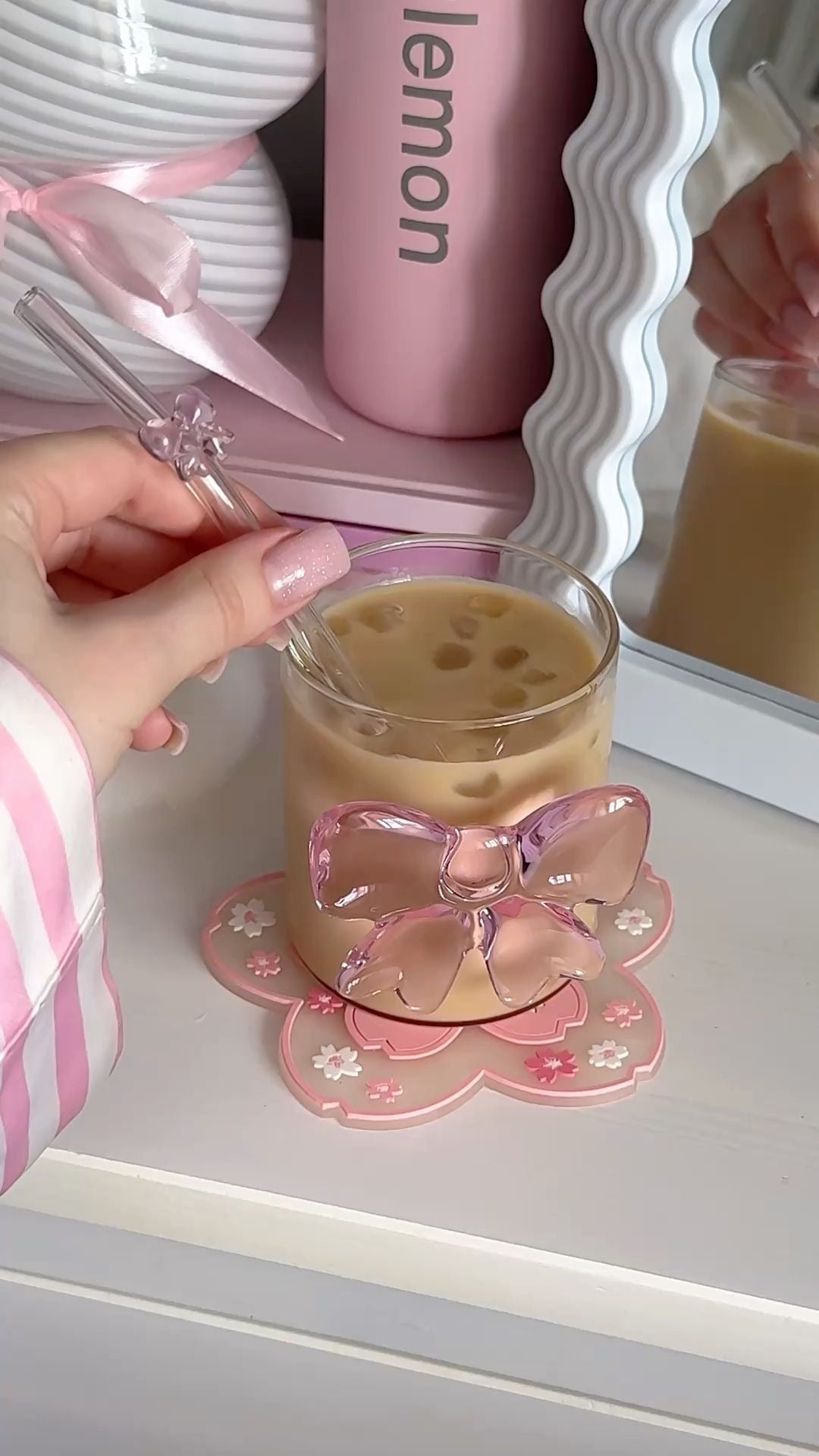 Pink Bow Glasses