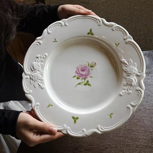 French Rose Dinner Plate