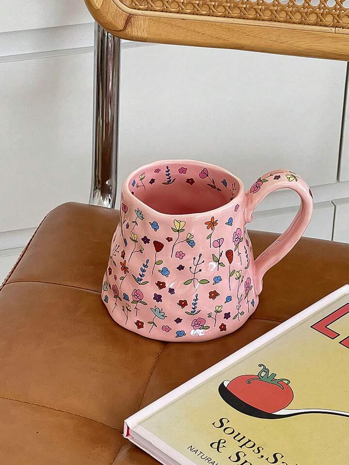 Dreamy Pink Floral Mug